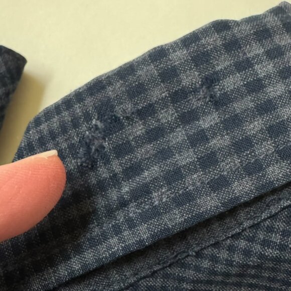 Icebreaker Merino Mens S Departure Long Sleeve Button Shirt Wool Checkered Blue - Picture 9 of 10